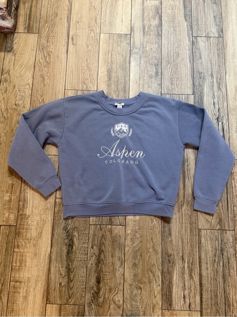 Aspen Colorado Classic Crewneck Sweatshirt - Dusty Blue